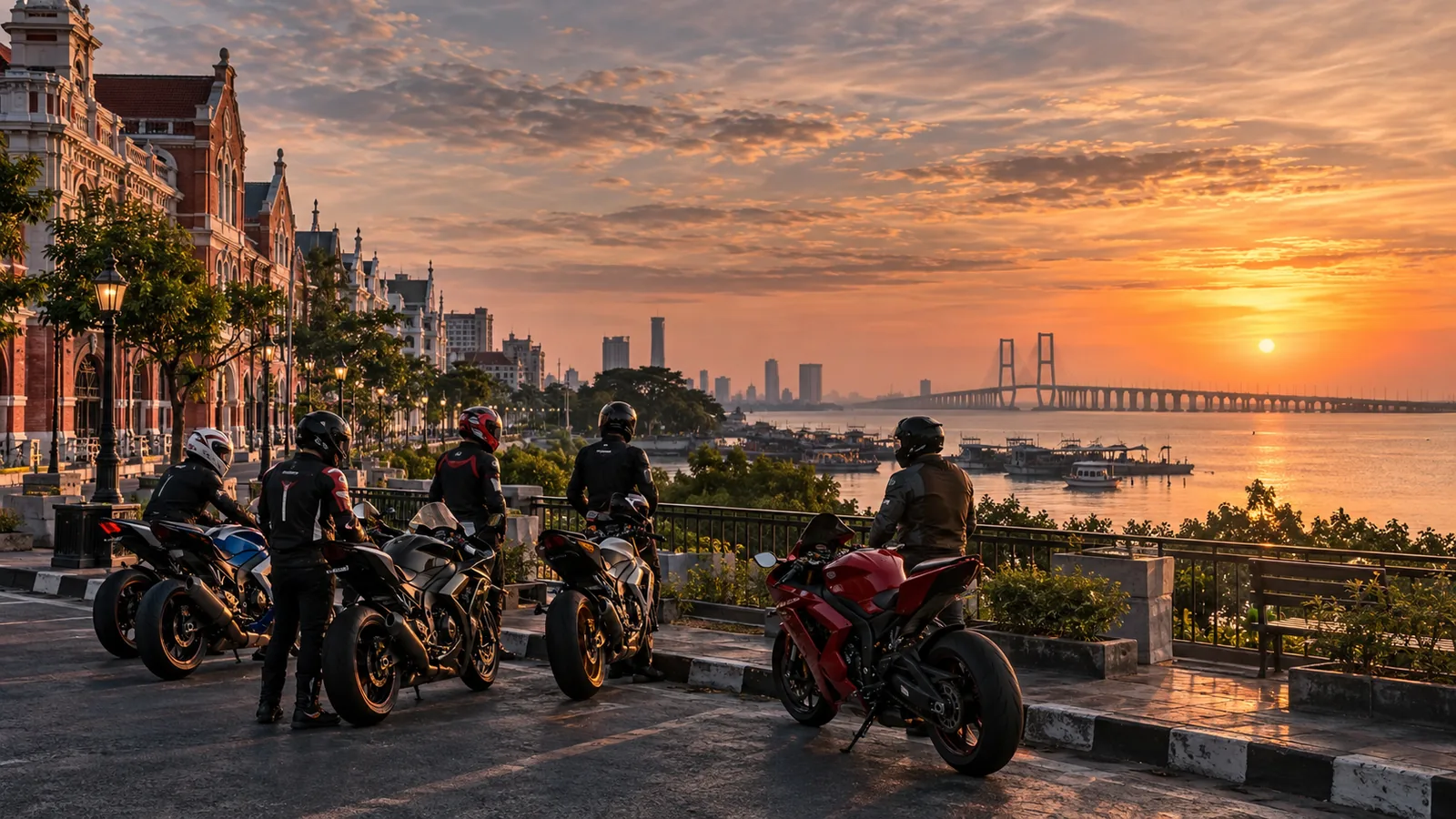 Ilustrasi Rute Sunmori Surabaya: Tunjungan, Jembatan Merah, dan Kenjeran