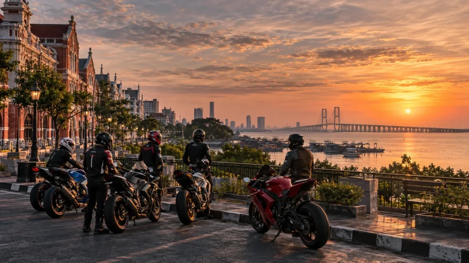 Ilustrasi Rute Sunmori Surabaya: Tunjungan, Jembatan Merah, dan Kenjeran